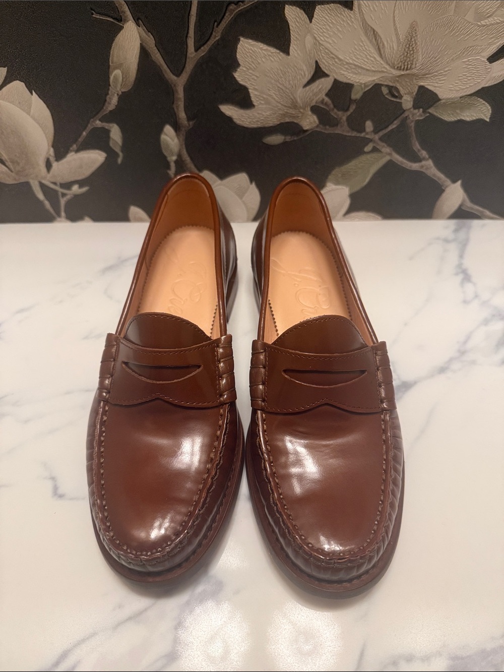 Classic Brown Leather Penny Loafers